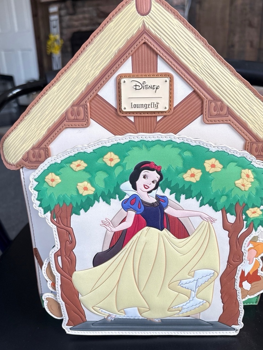 Disney x Loungefly Snow White House Crossbody Bag - Yellow, Green, Red, Blue